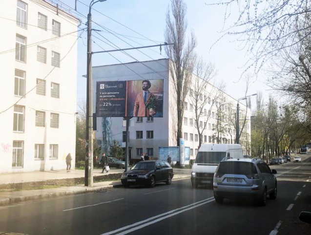 Щит 6x3,  Гарматна вул., 51 (нічний клуб Forsage, Альфа-банк, Аптека АНЦ, НАУ), в напрямку Відрадний проспект