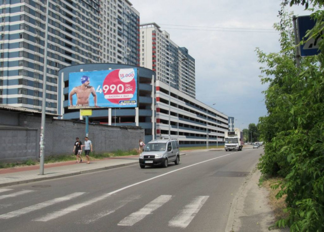 Щит 6x3,  Сверстюка Євгена вул., 52/1 (ЖК Rusaniv Residence, ЖК Галактика, Технічний ліцей), в напрямку Броварський просп.