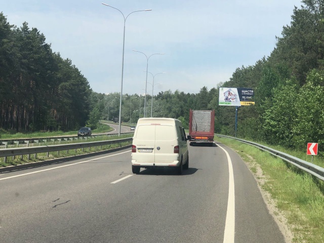 Щит 6x3,  Автошлях Київ-Вишгород (18+850, Дачний кооператив "Лісова поляна"), в напрямку виїзду з м.Київ